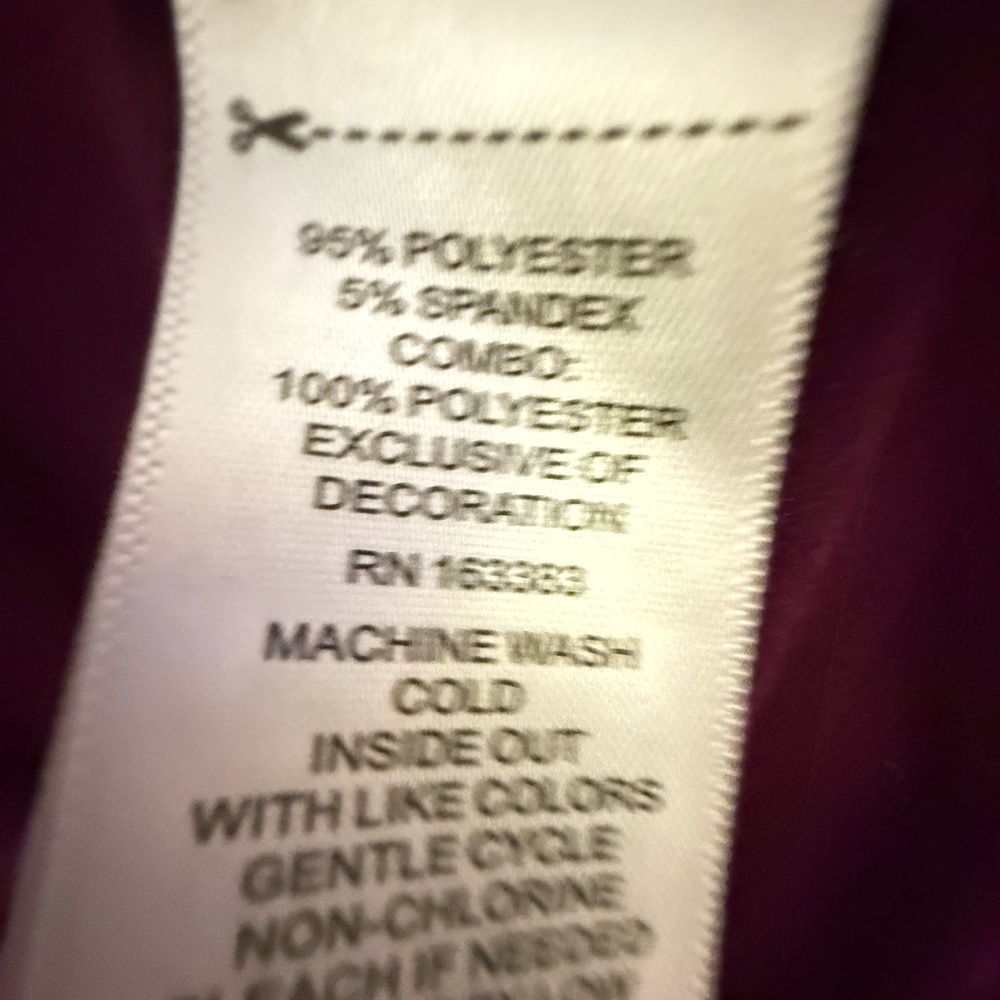Deep Purple Blouse with Zipper Accents - Picture 2 of 2
